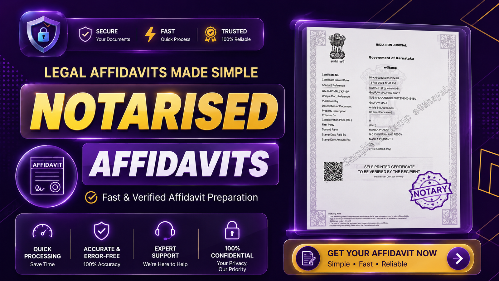 Legal Affidavit