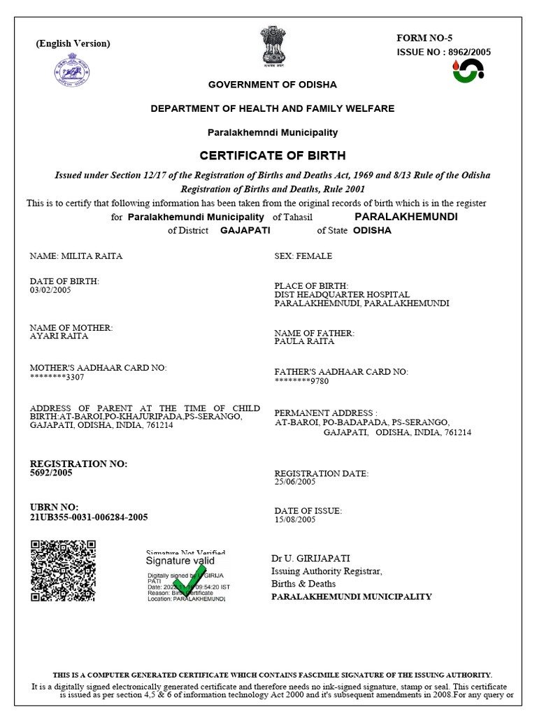 NEW Certificate