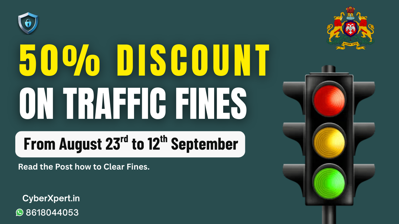 50% Off on Traffic Fines from Govt of Karnataka – Limited Time Offer!