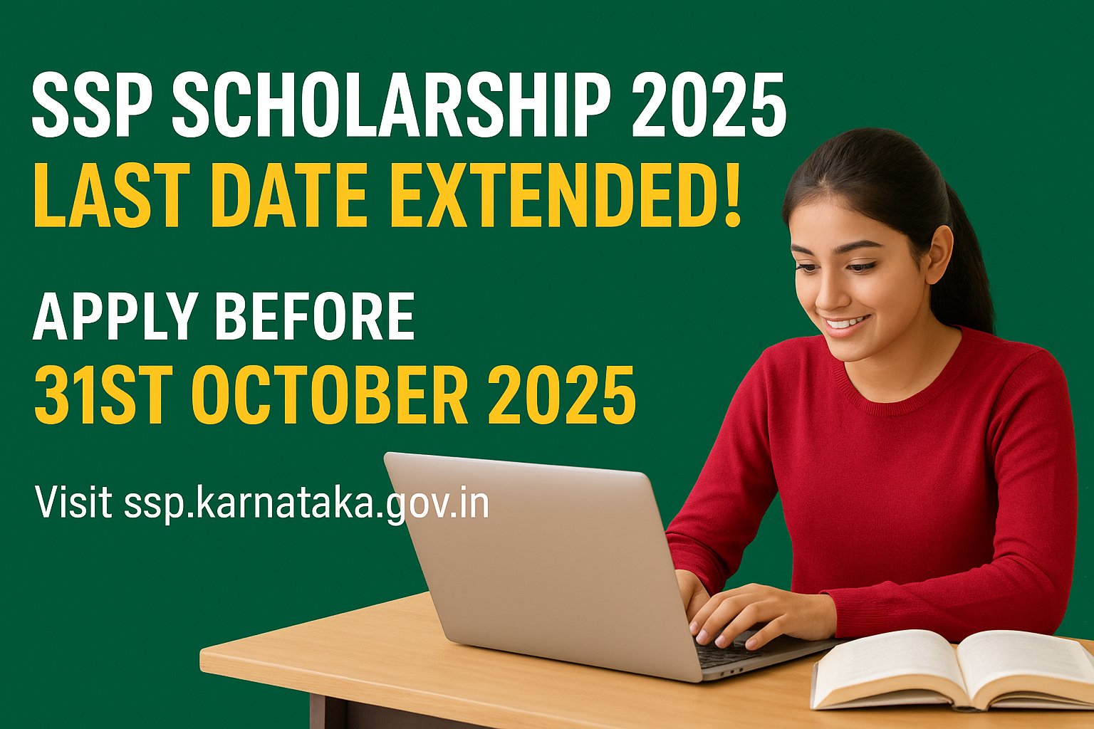 SSP Scholarship 2025 Last Date Extended: Apply Before 31st October